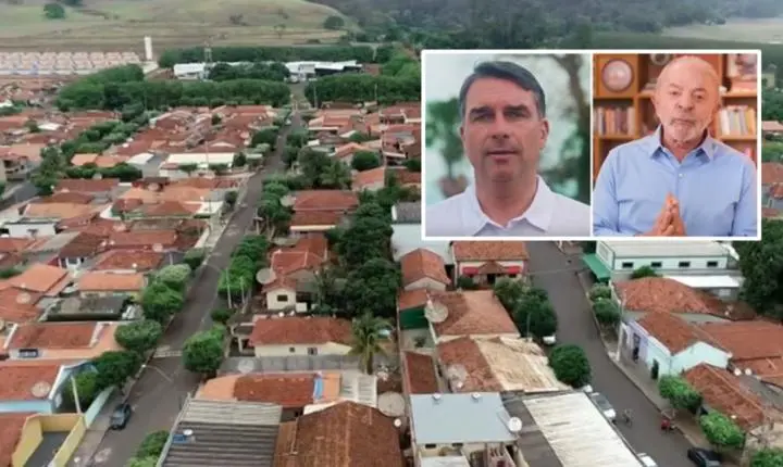 Flávio Bolsonaro e Lula empatam em cidade do interior nas eleições 2026