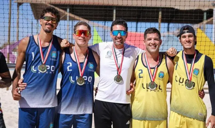 Fundesport Araraquara garante ouro invicto no vôlei de praia masculino em Barretos