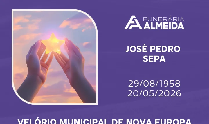 Funerária Almeida comunica o falecimento do SR. JOSÉ PEDRO SEPA