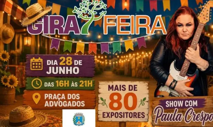 GiraFeira na Praça dos Advogados: 80 expositores e muita cultura neste domingo (28)