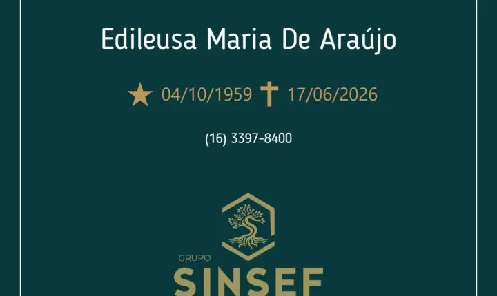 Grupo Sinsef se despede da Sra. Edileusa Maria de Araujo