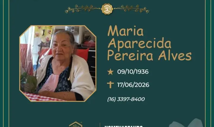 Grupo Sinsef se despede da Sra. Maria Aparecida Pereira Alves