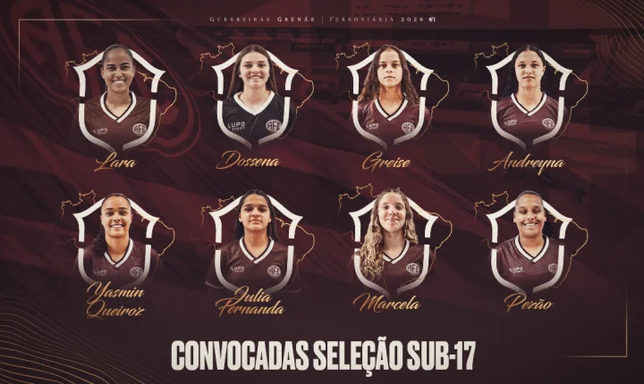 Oito atletas das Guerreirinhas da Ferroviária são convocadas para a seleção