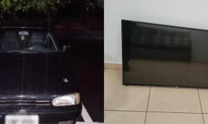 Homem é preso após furto em São Carlos e recuperação de TV em residência