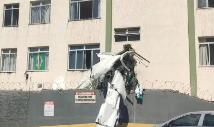 Incidente aéreo em Belo Horizonte: Bimotor colide com edifício