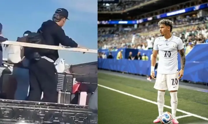Jogador uruguaio retorna para casa em caçamba de caminhão após eliminação na Copa