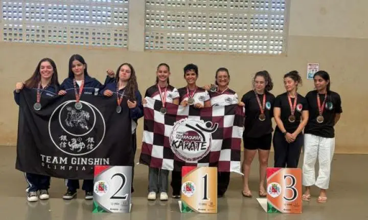 Karatê Fundesport Araraquara domina e conquista título geral feminino nos Jogos Regionais de Barretos