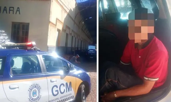 Homem com histórico de furto é preso no telhado do Museu Ferroviário em Araraquara