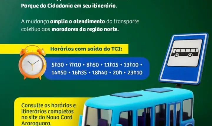 Linha Bueno expande atendimento para o Parque da Cidadania em Araraquara