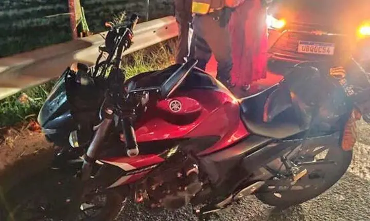 Motociclista sofre acidente na Washington Luís e é hospitalizado com ferimentos