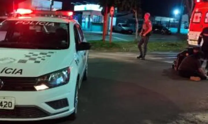 Acidente de trânsito deixa motociclista ferido no bairro Santa Felícia