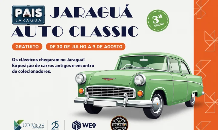 Na semana do Dia dos Pais, exposição de carros clássicos convida famílias a compartilhar histórias e lembranças em Araraquara 