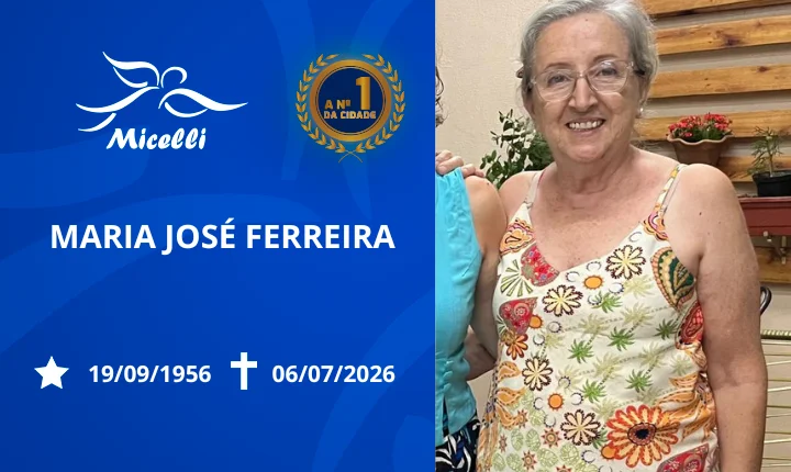 O GRUPO MICELLI COMUNICA O FALECIMENTO DA SRA. MARIA JOSÉ FERREIRA.