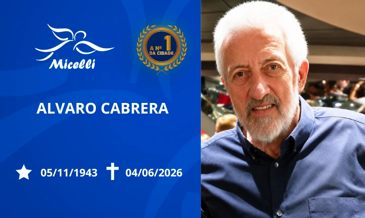 O GRUPO MICELLI COMUNICA O FALECIMENTO DO SR. ALVARO CABRERA.
