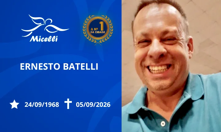 O GRUPO MICELLI COMUNICA O FALECIMENTO DO SR. ERNESTO BATELLI.