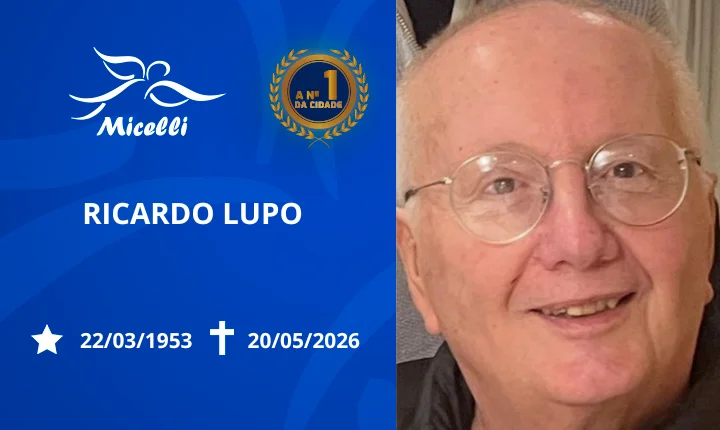 O GRUPO MICELLI COMUNICA O FALECIMENTO DO SR. RICARDO LUPO.