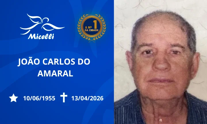 O GRUPO MICELLI COMUNICA O FALECIMENTO DO SR. JOÃO CARLOS DO AMARAL.
