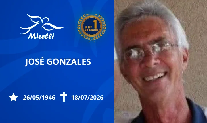 O GRUPO MICELLI COMUNICA O FALECIMENTO DO SR. JOSÉ GONZALES.