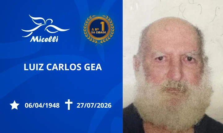 O GRUPO MICELLI COMUNICA O FALECIMENTO DO SR. LUIZ CARLOS GEA.
