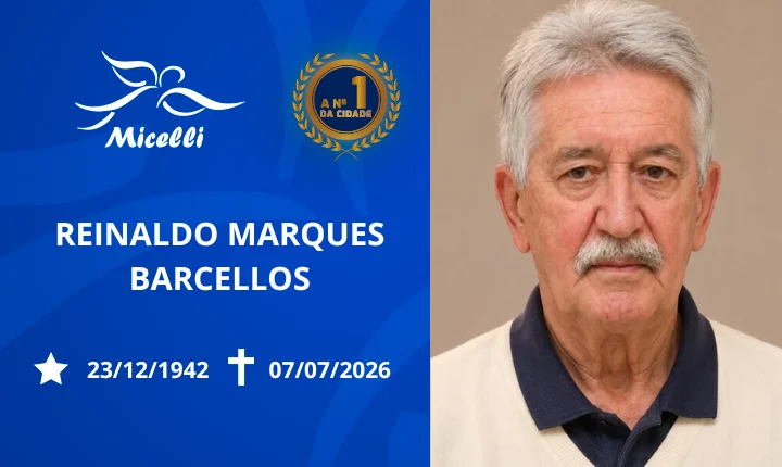 O GRUPO MICELLI COMUNICA O FALECIMENTO DO SR. REINALDO MARQUES BARCELLOS.