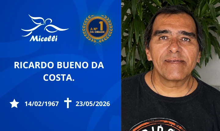 O GRUPO MICELLI COMUNICA O FALECIMENTO DO SR. RICARDO BUENO DA COSTA.