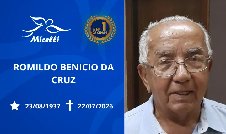 O GRUPO MICELLI COMUNICA O FALECIMENTO DO SR. ROMILDO BENICIO DA CRUZ.