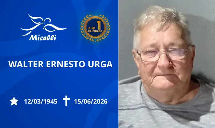 O GRUPO MICELLI COMUNICA O FALECIMENTO DO SR. WALTER ERNESTO URGA.