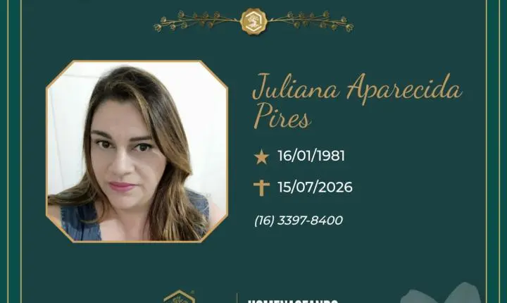 O Grupo Sinsef comunica o falecimento da Sra. Juliana Aparecida Pires