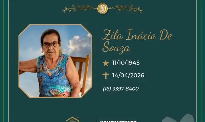 O Grupo Sinsef comunica o falecimento da Sra. Zila Inácio de Souza 