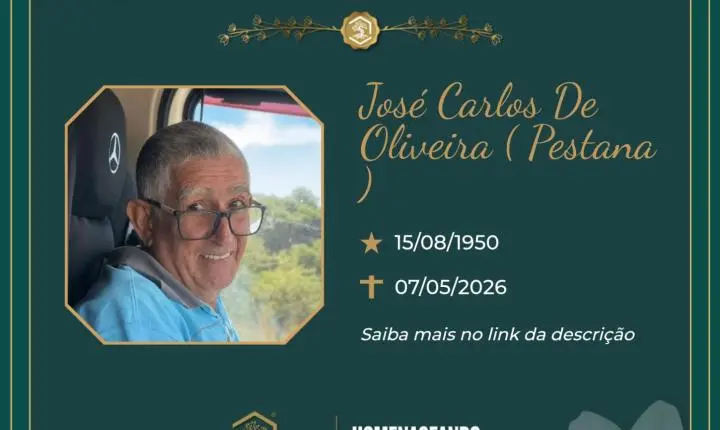 O Grupo Sinsef comunica o falecimento de José Carlos de Oliveira 
