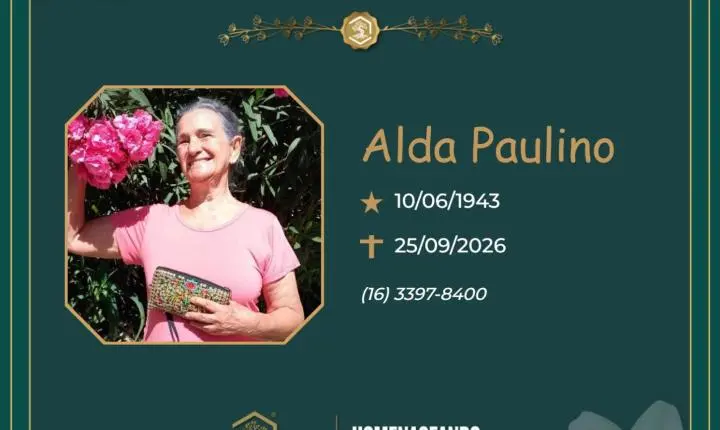 O Grupo Sinsef se despede da Sra. Alda Paulino
