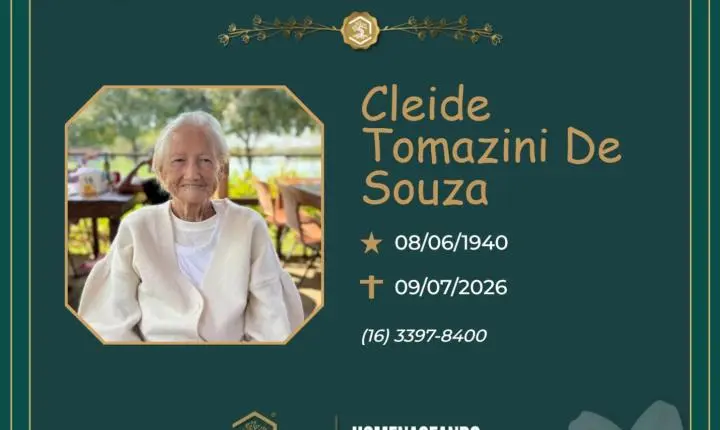 O Grupo Sinsef se despede da Sra. Cleide Tomazini de Souza