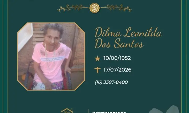 O Grupo Sinsef se despede da Sra. Dilma Leonilda dos Santos 