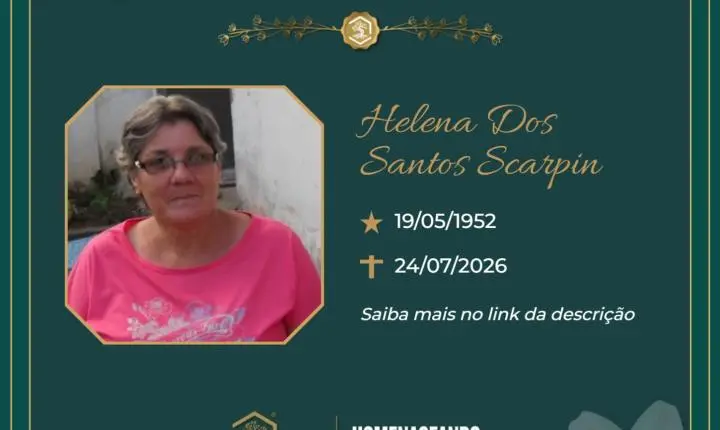 O Grupo Sinsef se despede da Sra. Helena dos Santos Scarpin