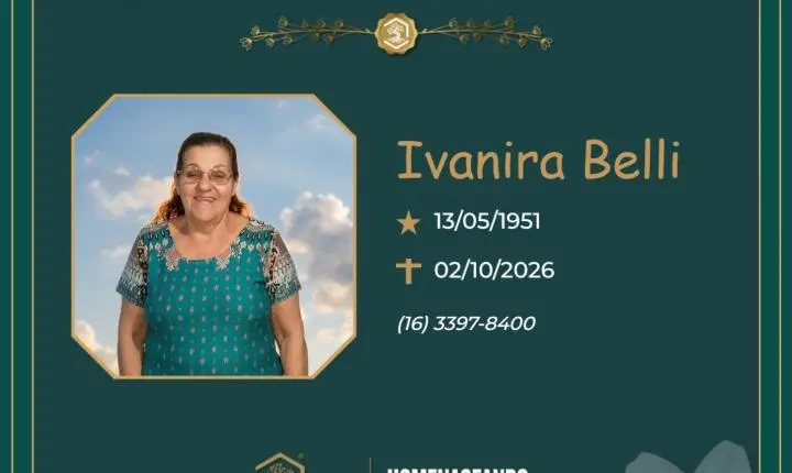 O Grupo Sinsef se despede da Sra. Ivanira Belli