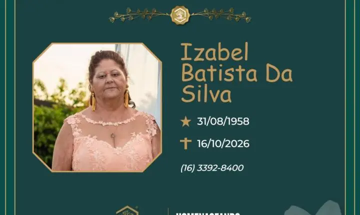 O Grupo Sinsef se despede da Sra. Izabel Batista da Silva