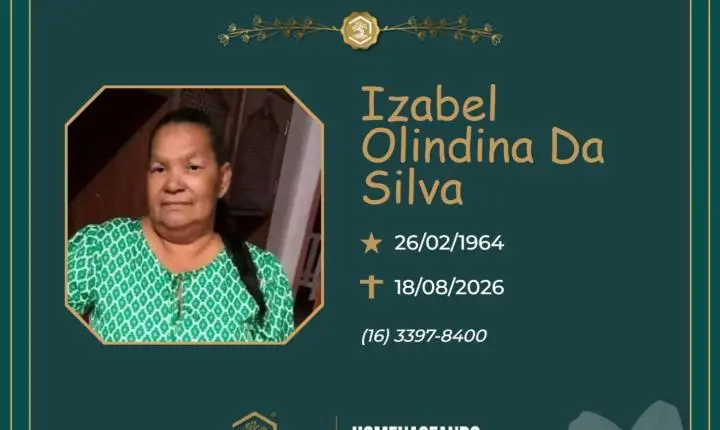 O Grupo Sinsef se despede da Sra. Izabel Olindina da Silva