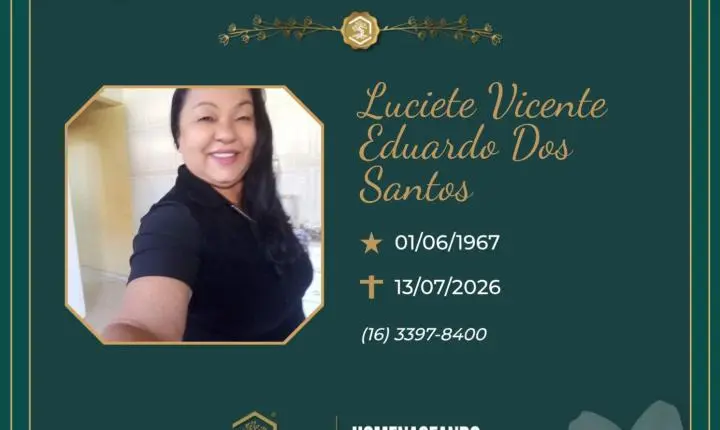 O Grupo Sinsef se despede da Sra. Luciete Vicente Eduardo dos Santos 