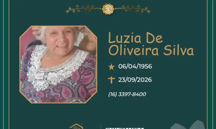 O Grupo Sinsef se despede da Sra. Luzia de Oliveira Silva