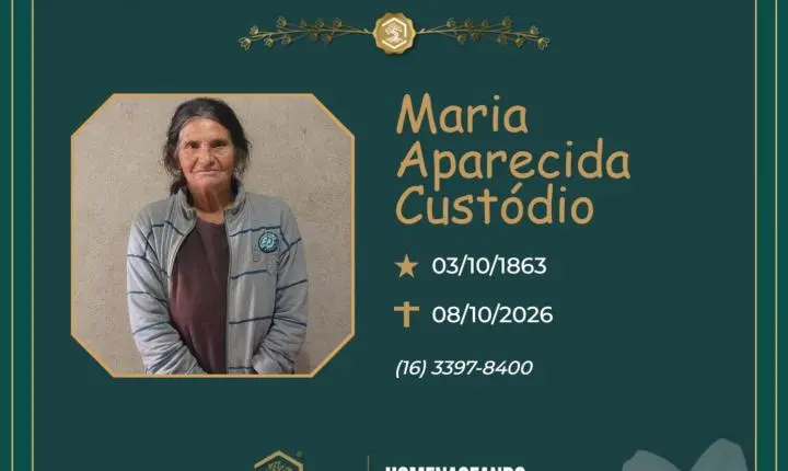 O Grupo Sinsef se despede da Sra. Maria Aparecida Custódio