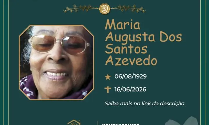 O grupo Sinsef se despede da Sra. Maria Augusta dos Santos Azevedo
