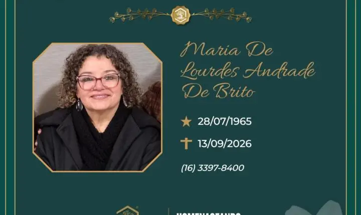 O Grupo Sinsef se despede da Sra. Maria de Lourdes Andrade de Brito