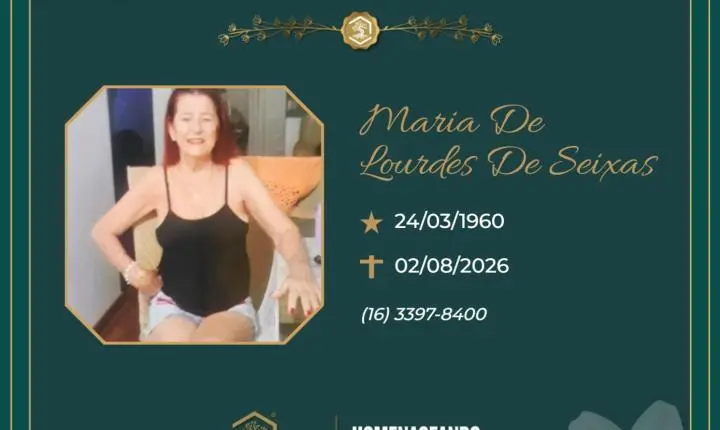 O Grupo Sinsef se despede da Sra. Maria de Lourdes de Seixas
