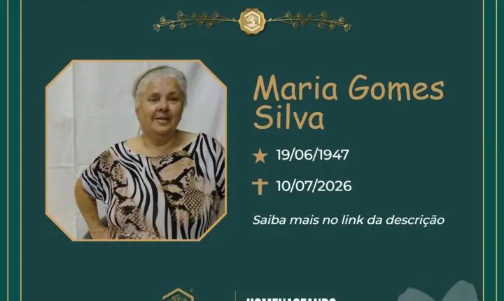 O Grupo Sinsef se despede da Sra. Maria Gomes da Silva