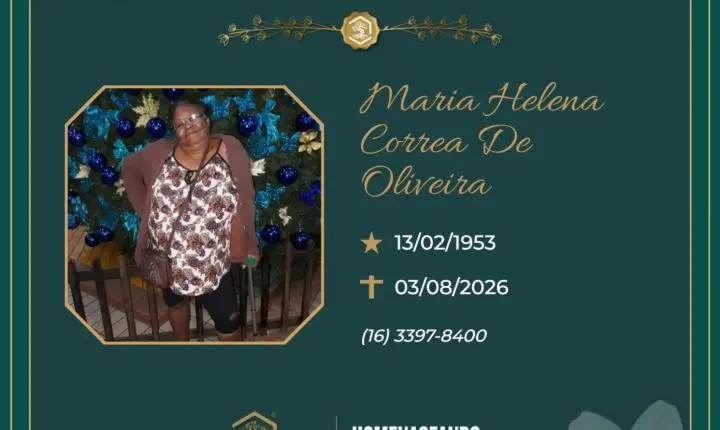 O Grupo Sinsef se despede da Sra. Maria Helena Correa de Oliveira