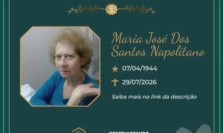 O Grupo Sinsef se despede da Sra. Maria José dos Santos Napolitano 