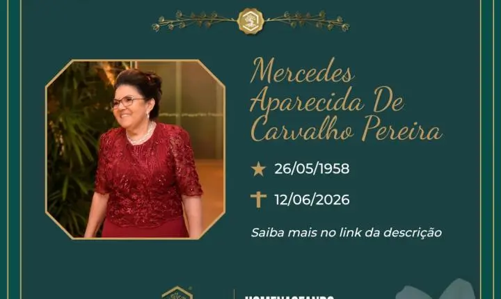 O Grupo Sinsef se despede da Sra. Mercedes Aparecida de Carvalho Pereira 