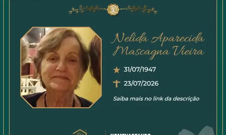 O Grupo Sinsef se despede da Sra. Nelida Aparecida Mascagna Vieira Barboza