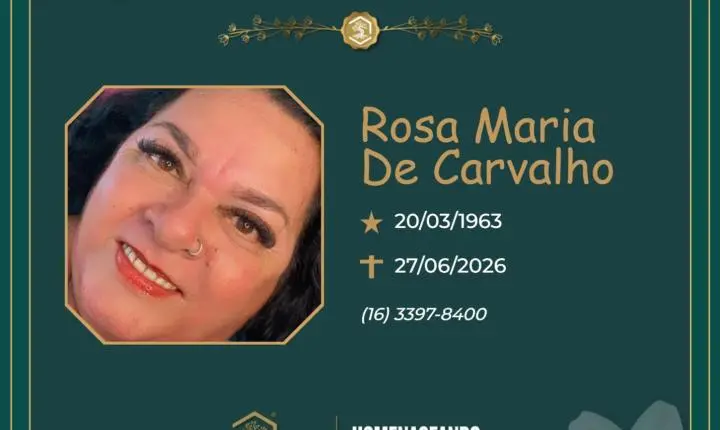 O Grupo Sinsef se despede da Sra. Rosa Maria de Carvalho