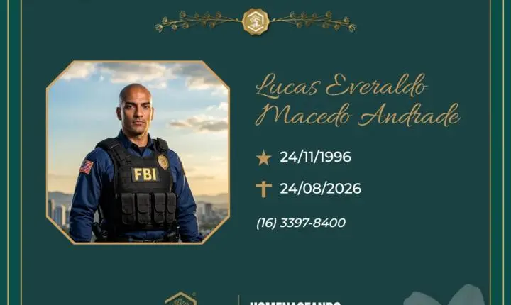 O Grupo Sinsef se despede de Lucas Everaldo Macedo Andrade